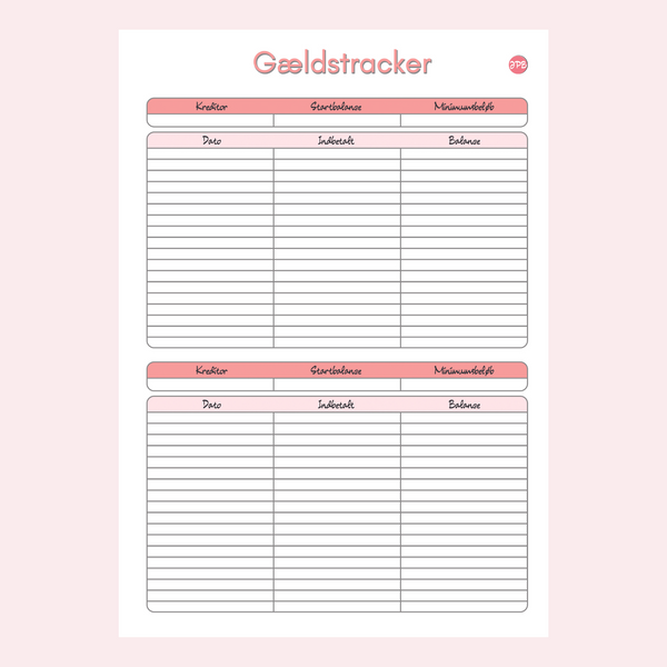 Julebudget-ark | Hold styr på julebudgettet | Digital Download