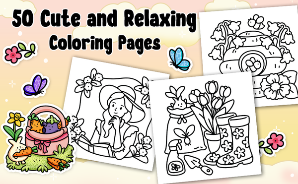 Cozy Girl Spring - Malebog til voksne og teens