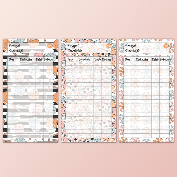 Små forbrugstrackere | Halloween tema | Digital download