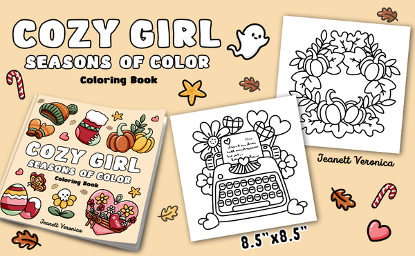 Cozy Girl Seasons of Color - Malebog til voksne og teens