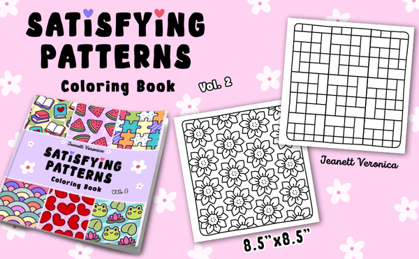 Satisfying Patterns Vol. 2 | Afslappende malebog for folk i alle aldre