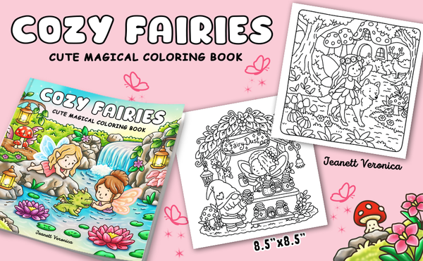 Fairy Magic Bundle 🧚‍♀️ – Cozy Fairies + Ohuhu 48 Pastel + hvid akryl-pen