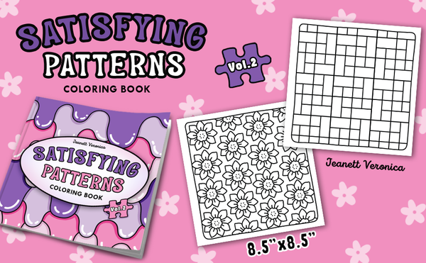 Satisfying Patterns Vol. 2 | Afslappende malebog for folk i alle aldre