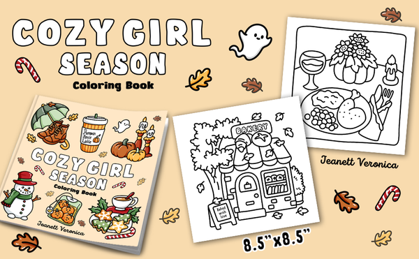 Cozy Girl Season - Malebog til voksne og teens