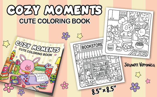 Cozy Moments - Malebog til både børn og voksne