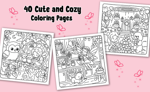 Fairy Magic Bundle 🧚‍♀️ – Cozy Fairies + Ohuhu 48 Pastel + hvid akryl-pen