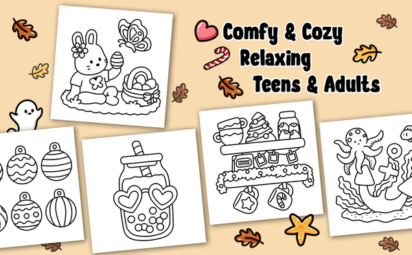 Cozy Girl Seasons of Color - Malebog til voksne og teens