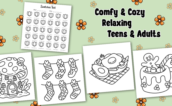Cozy Girl Relaxation - Malebog til voksne og teens