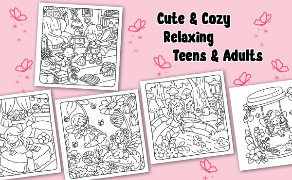 Fairy Magic Bundle 🧚‍♀️ – Cozy Fairies + Ohuhu 48 Pastel + hvid akryl-pen