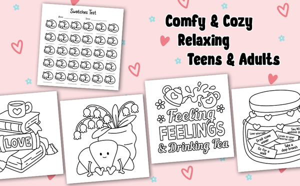 Comfy Girl Self-Care - Malebog til voksne og teens