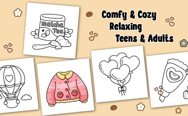 100 Cozy Girl - Stor malebog til voksne og teens