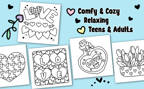 Cozy Girl Love Season - Bold & Easy malebog til både voksne, børn og teen