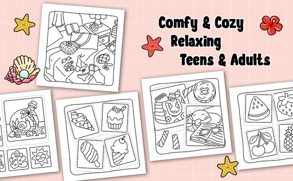 Cozy Girl Summer Moments - Malebog til voksne og teens