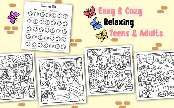 Cozy Garden Friends - Malebog til voksne og børn