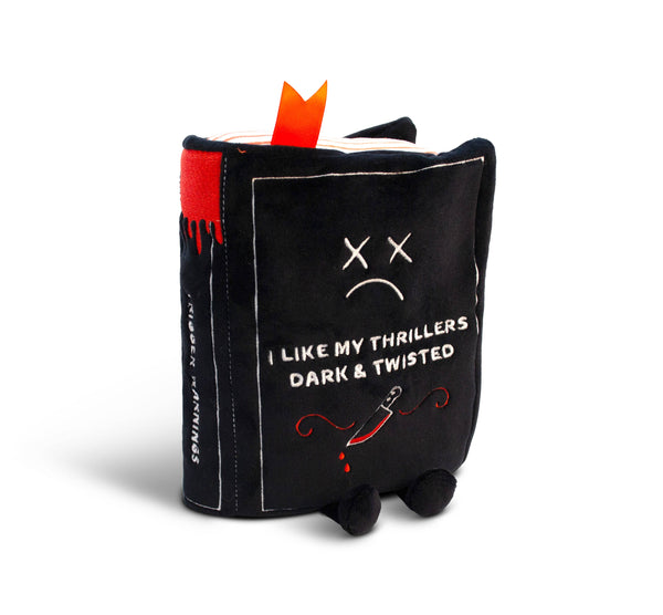 Punchkins bog-plushie – “I Like My Thrillers Dark & Twisted” – sjov gave til bogelskere