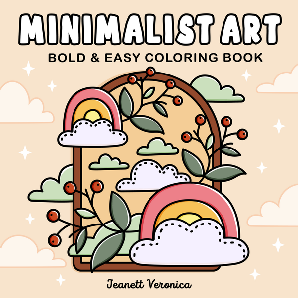 Minimalist Art - Malebog til voksne og teens