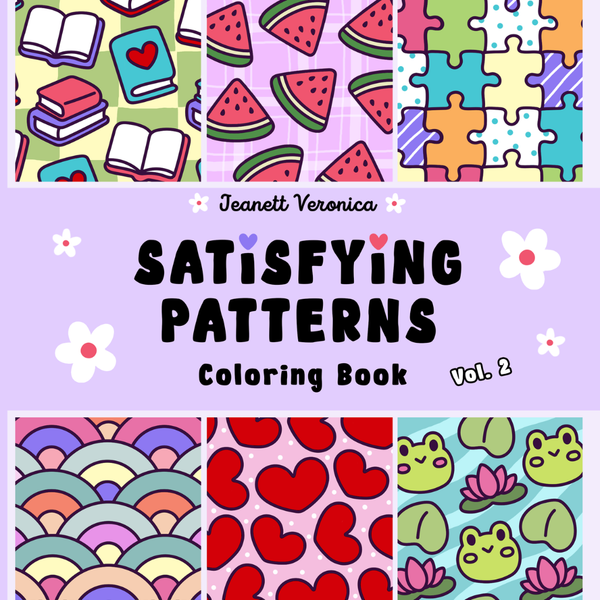 Satisfying Patterns Vol. 2 | Afslappende malebog for folk i alle aldre