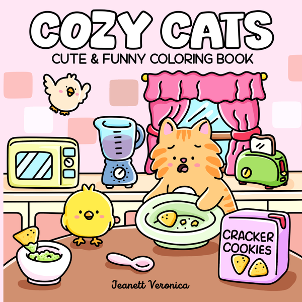 Cozy Cats - Sød og sjov malebog til voksne og teens