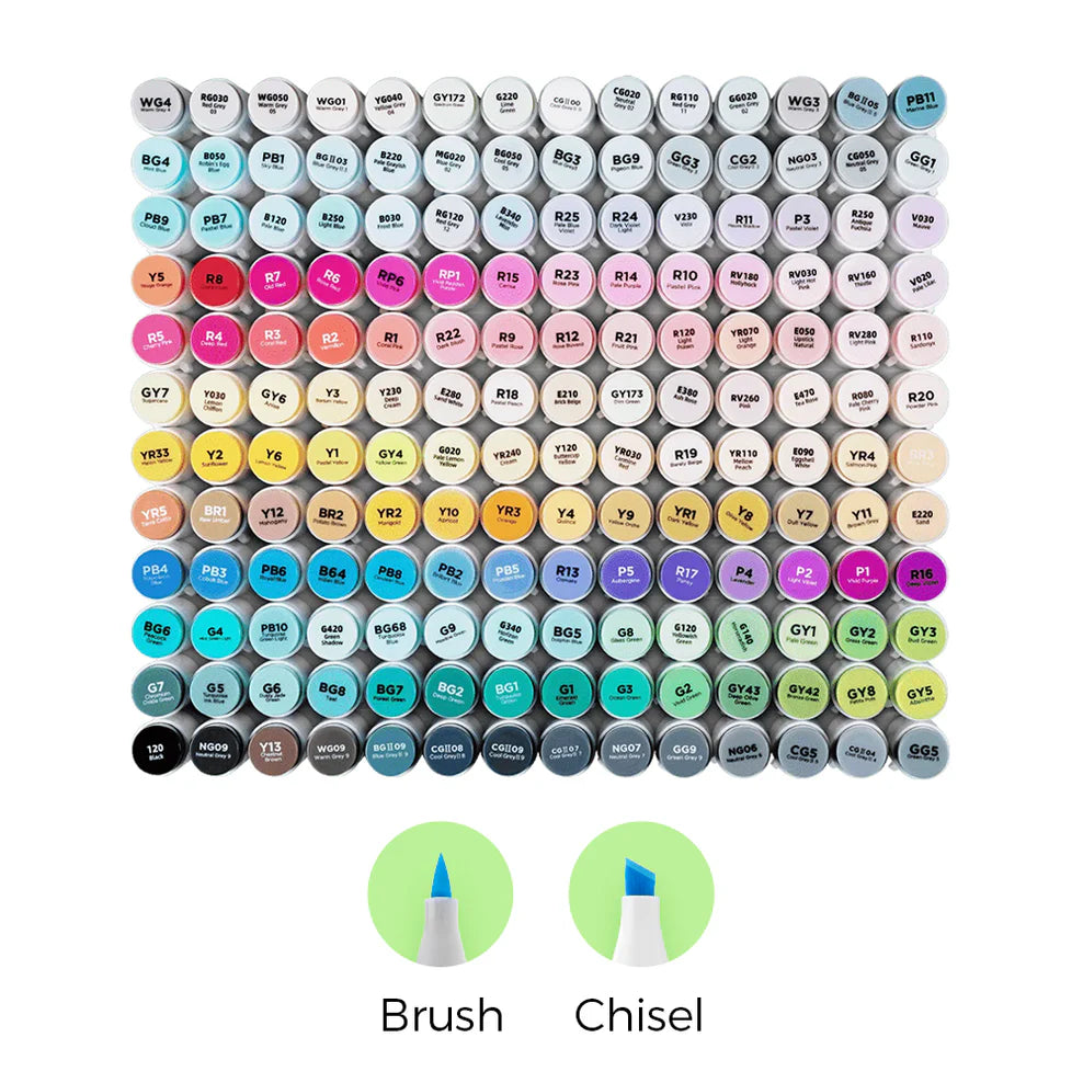 Ohuhu Honolulu 168 Markers – Brush &  Chisel