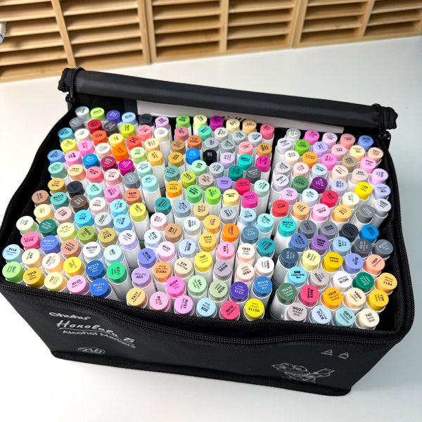 Ohuhu Honolulu B Markers – 216 stk. (Brush & Fine Tip)