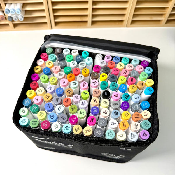Ohuhu Honolulu B Markers – 120 stk. (Brush & Fine Tip)