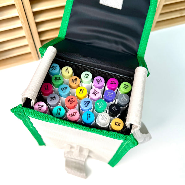 Ohuhu Honolulu Markers – 24 stk. Basic Colors (Brush & Chisel)