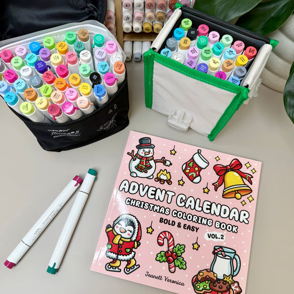 Adventssæt 🎄 Advent Calendar Vol. 2 + Ohuhu tuscher