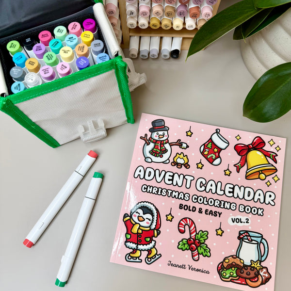 Adventssæt 🎄 Advent Calendar Vol. 2 + Ohuhu tuscher