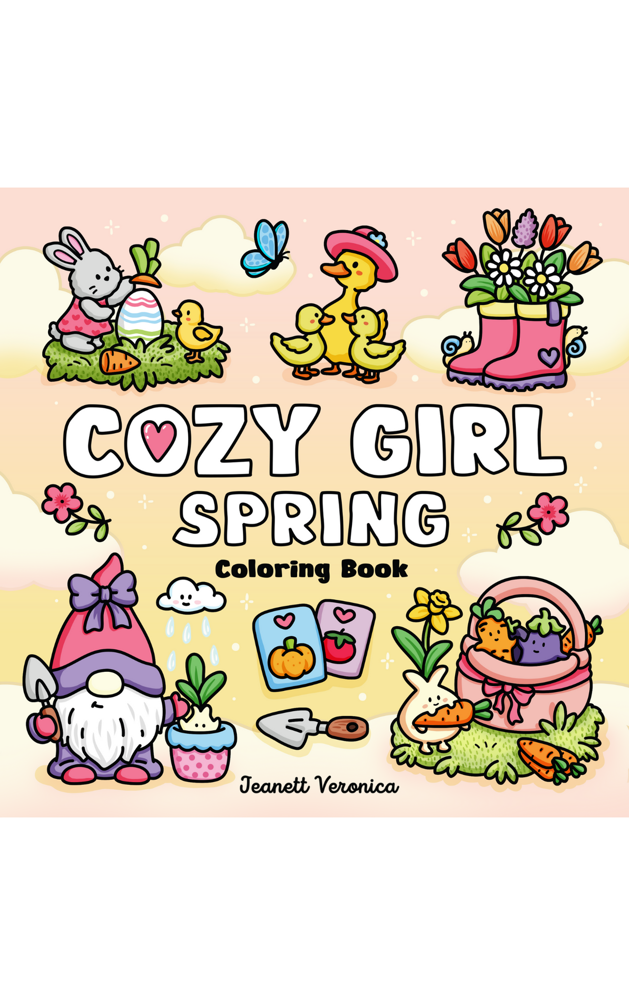 Cozy Girl Spring - Malebog til voksne og teens