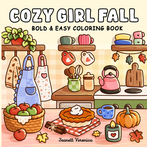 Cozy Girl Fall - Malebog til voksne og teens