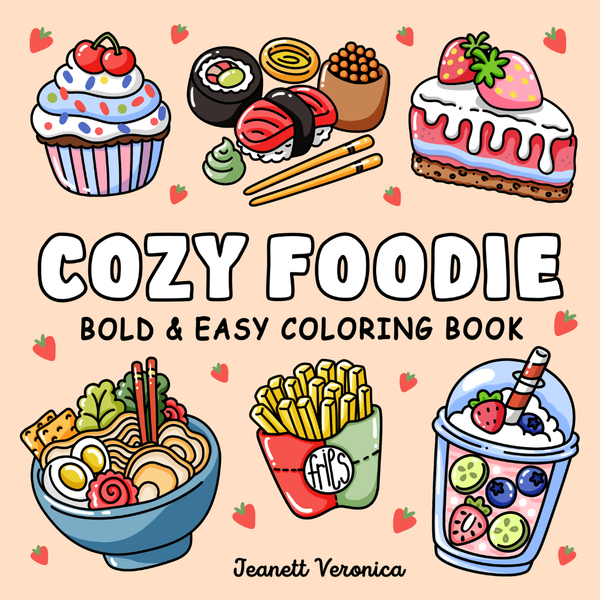 Cozy Foodie - Malebog til voksne og teens