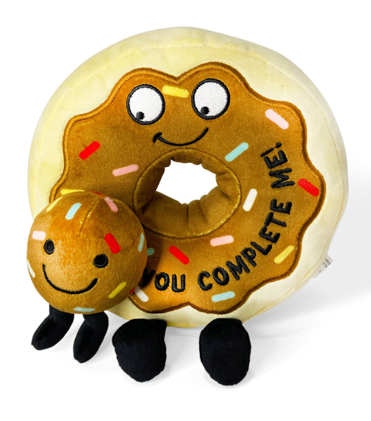 Punchkins donut-plushie – “You Complete Me” – sjov gave med humor