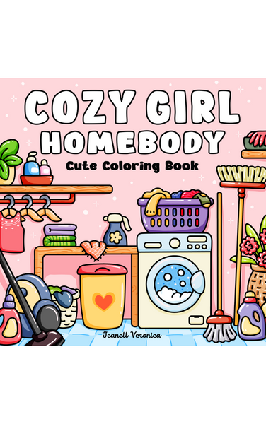 Cozy Girl Homebody - Malebog til voksne og teens