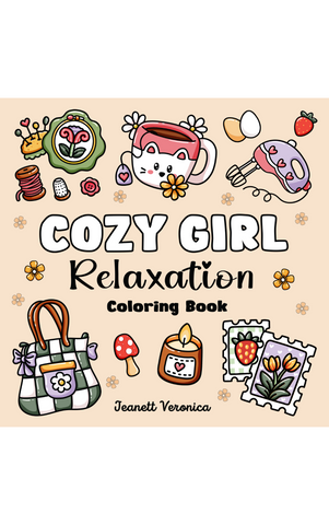 Cozy Girl Relaxation - Malebog til voksne og teens