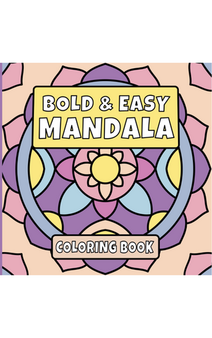 Bold & Easy Mandala - Malebog til både voksne og børn