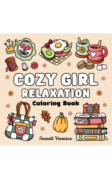 Cozy Girl Relaxation - Malebog til voksne og teens