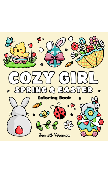 Cozy Girl Spring & Easter - Malebog til voksne og teens