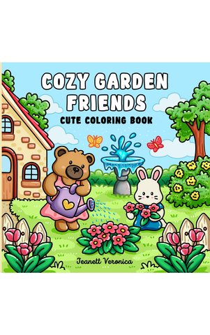 Cozy Garden Friends - Malebog til voksne og børn