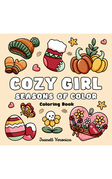 Cozy Girl Seasons of Color - Malebog til voksne og teens
